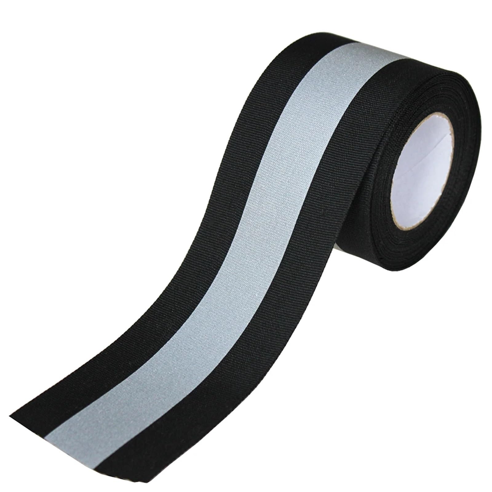 AMZBNEIDI High Visibility Reflective Fabric Tape, Reflective Sew On Fabric Tape Strips Multicolor 2m x 5cm x 2cm(Black-2m)