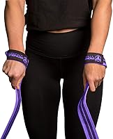 Vista 3 de Correas de levantamiento de pesas para levantamiento de pesas (1 par) - Correas de levantamiento acolchadas para peso muerto, levantamiento