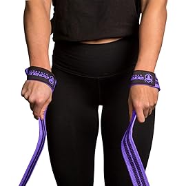Lifting Wrist Straps for Weightlifting (1 Pair) - Padded Lifting Straps for Deadlifts, Powerlifting, Strength Training & Bodybuilding - Gym Straps for Men & Women (Purple - No Padding)