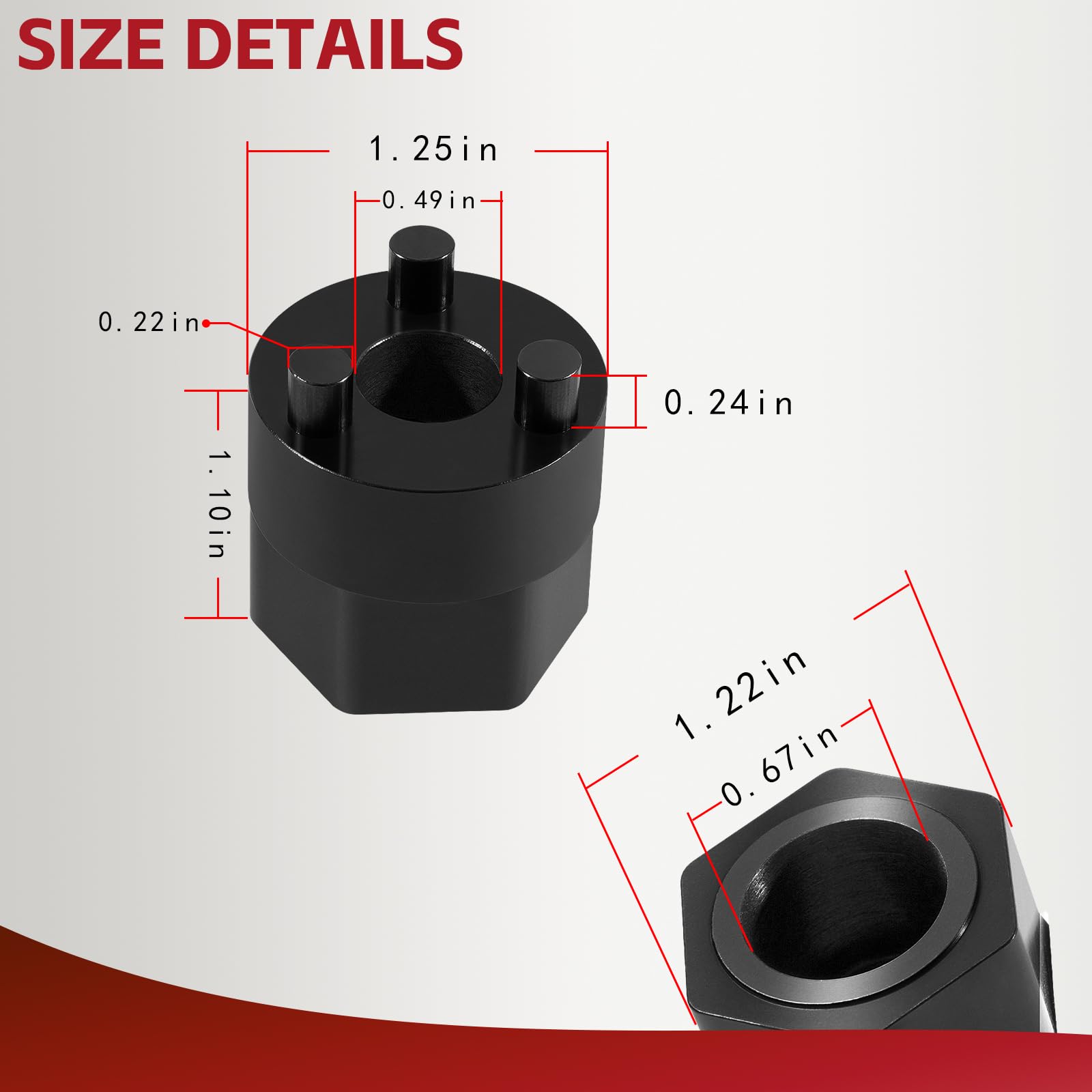 Outil de démontage de moyeu d'embrayage à compresseur A/C 20 mm pour moyeu d'entraînement des compresseurs Denso sans embrayage 5SE09C 5SE12C 5SEL12C 5SL12C 6SEL14C 6SEL16C 6SEU14C 6SEU16C 7SEU16C