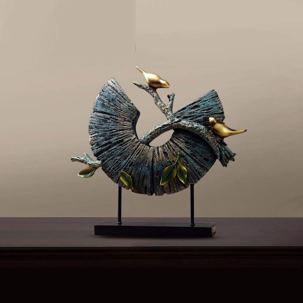 Statue magpie en résine créative pour décoration maison et bureau