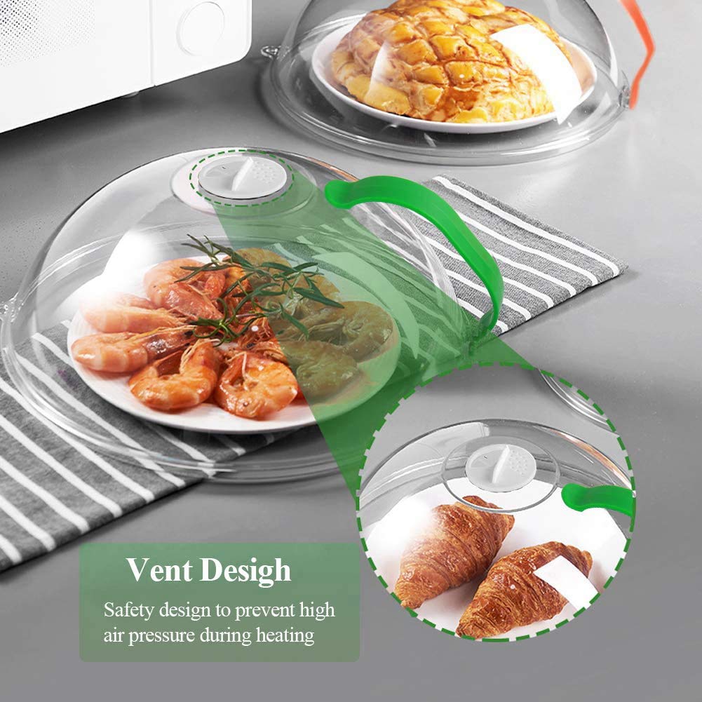 Cloche Alimentaire En Acrylique Transparent - Couvercle Pour Micro-ondes Et Buffet - Protection Anti-éclaboussures (27x21x12 Cm)