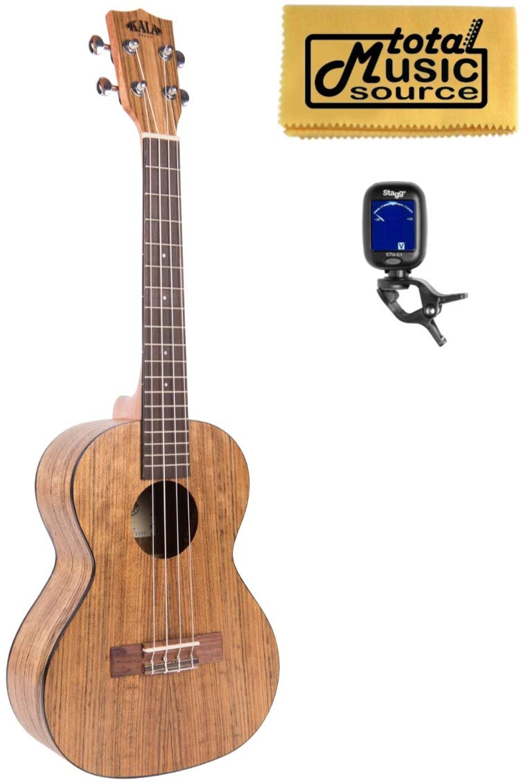 Kala KA-PWT Pacific Walnut Tenor Acoustic Ukulele With Tuner