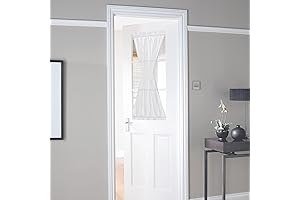 NICETOWN Semi Sheer Kitchen Door Curtains 30x40