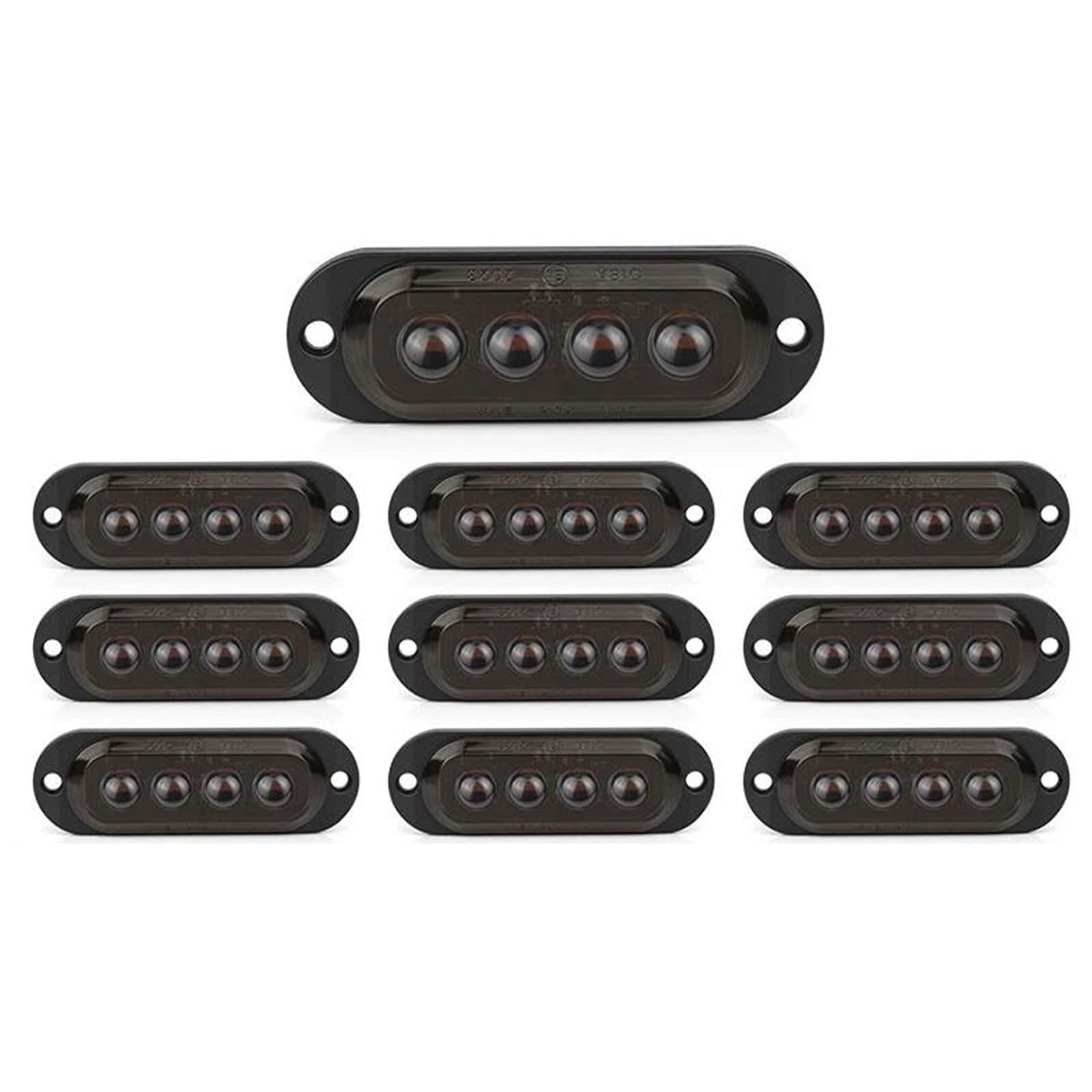Freccia Auto Luce Posizione Laterale Del Rimorchio LED Luce Segnalazione Indicatore Luce Ingombro Per Camion RV Camper Marcatore Indicatore Laterale(4 LED White)
