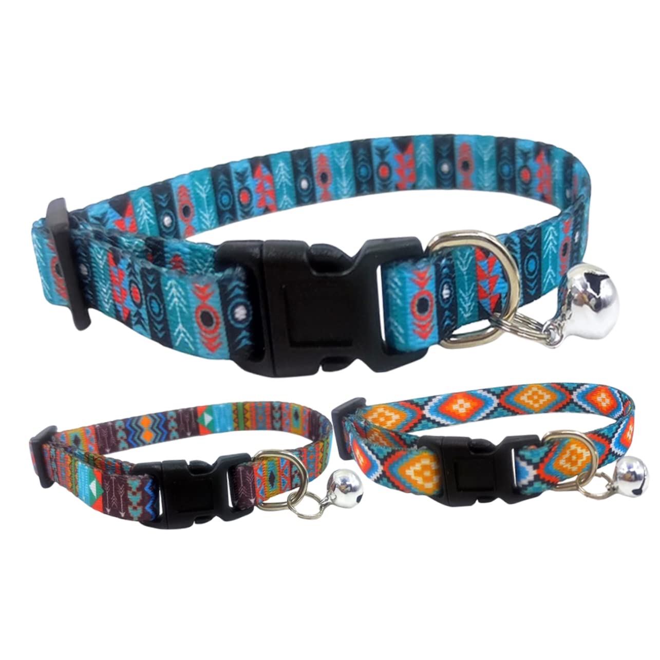 Sosoport 12stücke Bohemian Katzenhalsband Und Dekorativ Für Katzen Und Welpen Mit Glöckchen Für Feste Und Anlässe Bequem Und Hautfreundlich Elegantes Design Für Jeden Tag Und