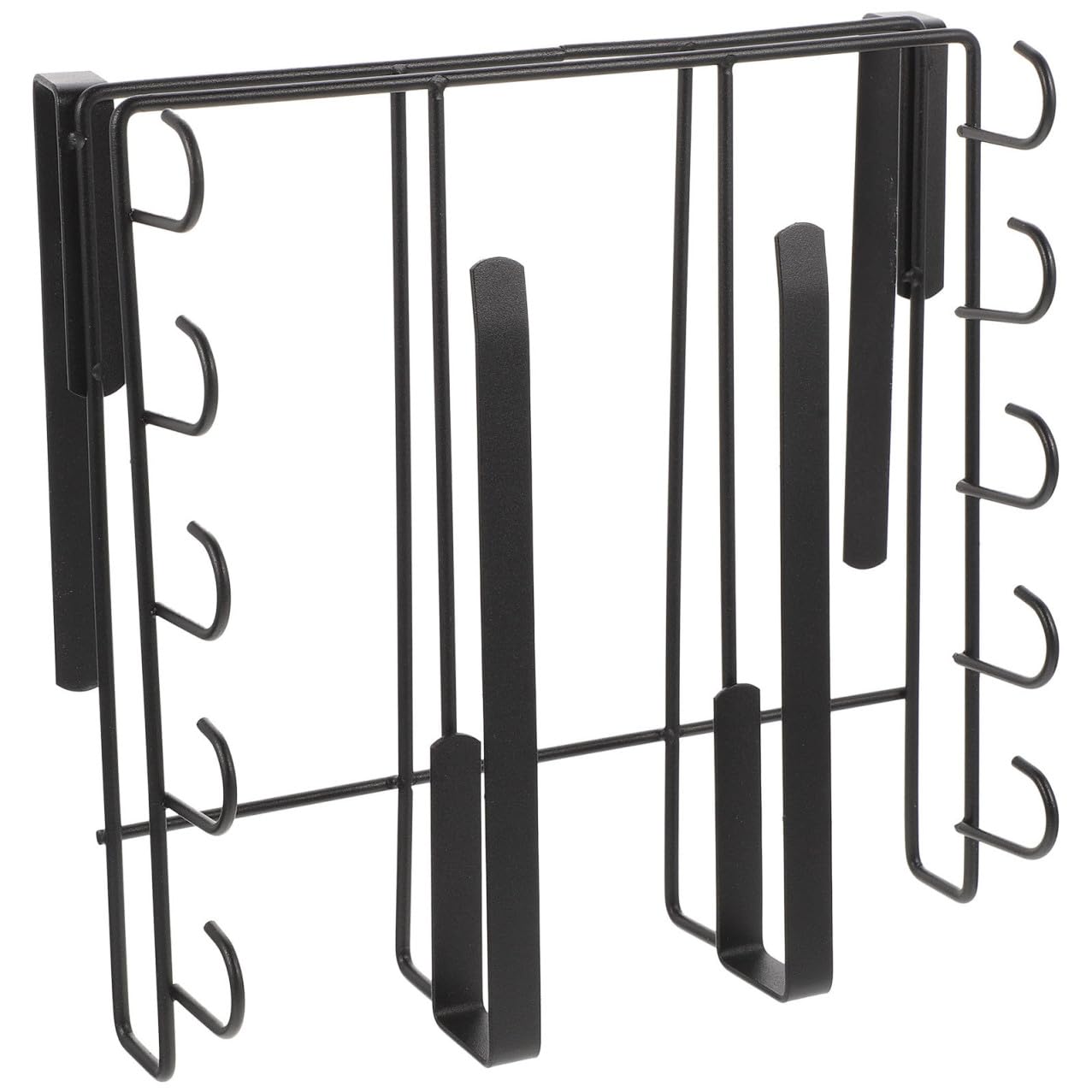 YARNOW Portaoggetti Supporto per Coperchi e Taglieri Nero Design Semplice Mobile in al Carbonio e Antiscivolo, Facile da Pulire da Cucina per Organizzare la Cucina