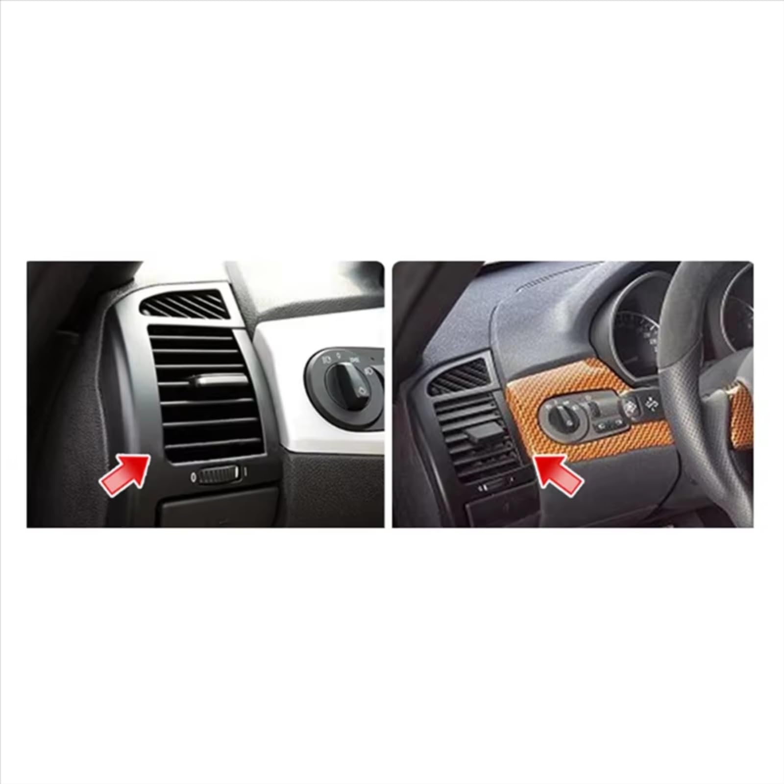 Compatibile Con BMW Per Z4 E85 2002-2008 Per E86 2005-2008 6917905 Accessori Per Il Montaggio Della Presa D'aria Del Climatizzatore Del Cruscotto Dell'auto Auto Bocchette CruscottoAria