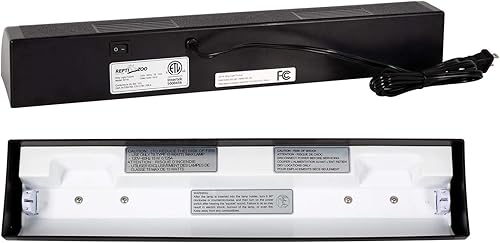 Miniatura 2 de REPTI ZOO Tira de luz T8 con capucha de terrario de reptil, desierto tropical, para uso con una bombilla UVB de 18 pulgadas, 15 vatios (no