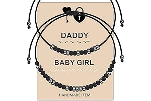 Maofaed Morse Code Bracelet: Meaningful Gift for Daddy and Baby