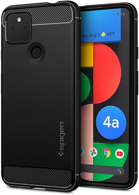 Spigen Rugged Armor Case Compatible with Google Pixel 4a 5G (2020) - Black