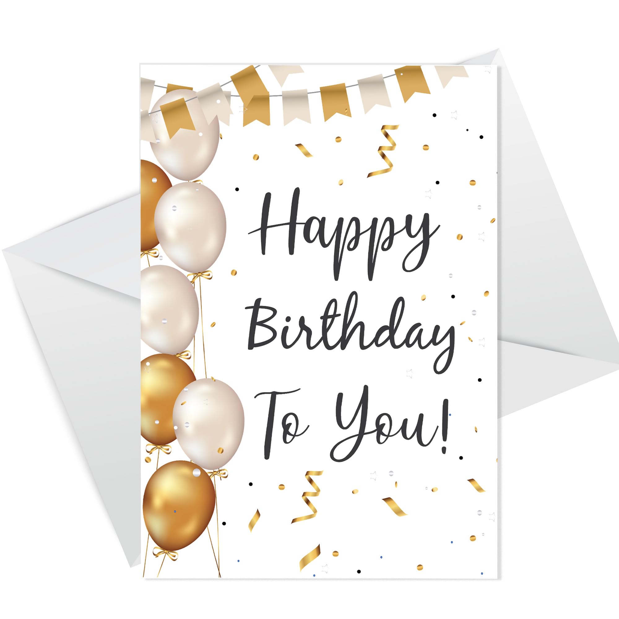 RED OCEAN Happy Birthday To You Birthday Card For Her Mum Nan Auntie Sister Best Friend Daughter Greetings Card With Envelope 16th 18th 21st 30th 40th 50th Birthday Card