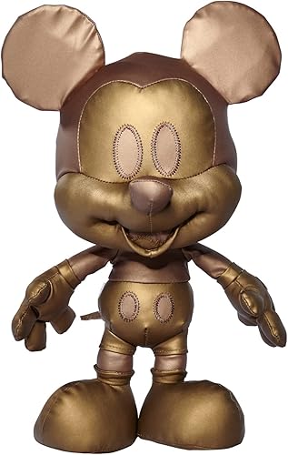 Miniatura 2 de Simba 6315870313 Disney Bronze Mickey Mouse, edición abril, exclusiva de Tienda, figura de peluche de 13.8 in en caja de regalo, especial,