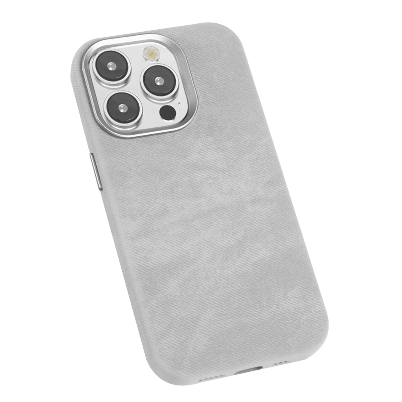 Funda magnética de cuero para iPhone 15 Pro en color gris Hazara 8