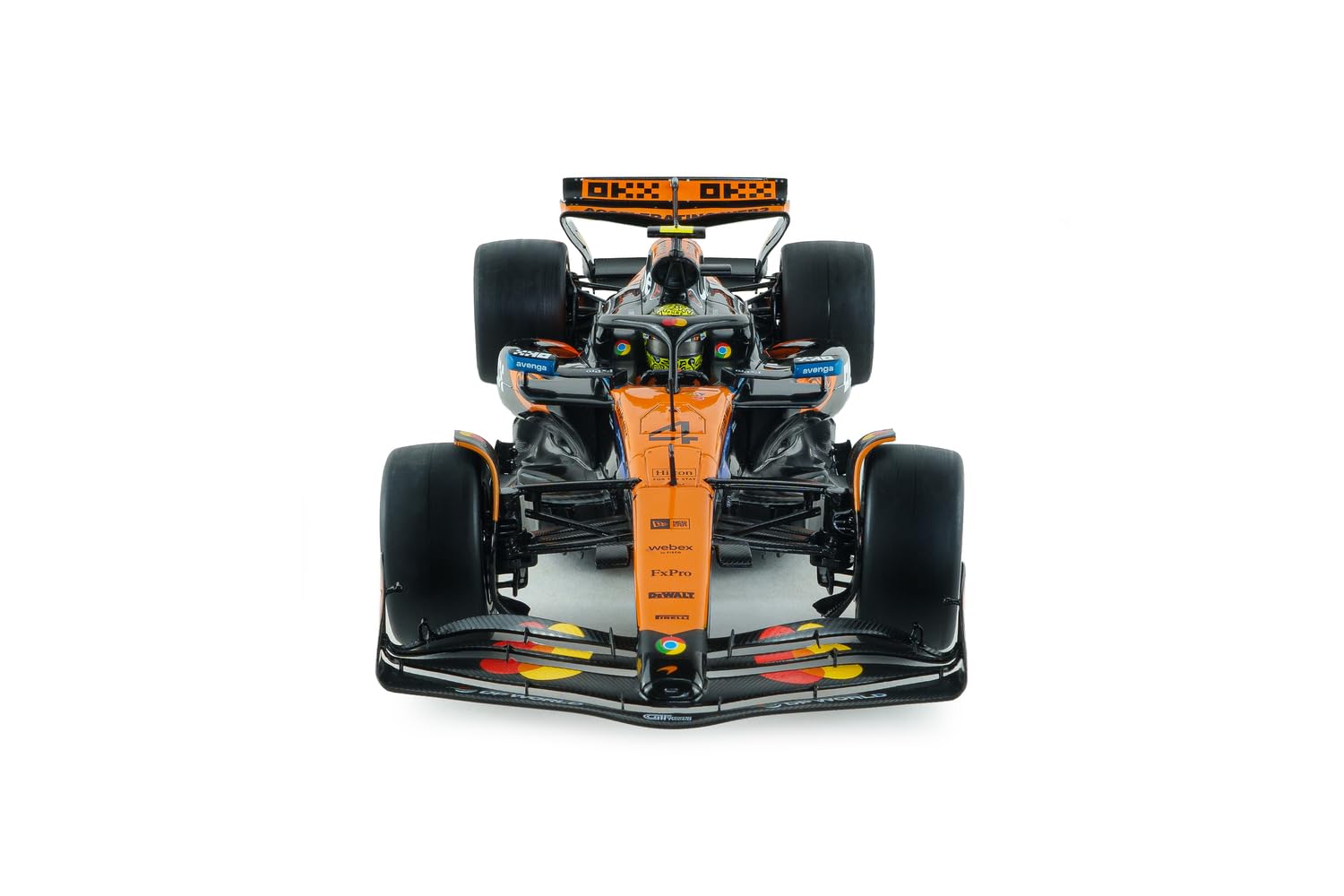 Solido - McLaren MCL39#4 GP Australia 2025 1:18 – Die-Cast Formel 1 Modellauto, Fahrer L. Norris, orange, Sammlermodell, Fensterkarton mit Kunststoffsockel
