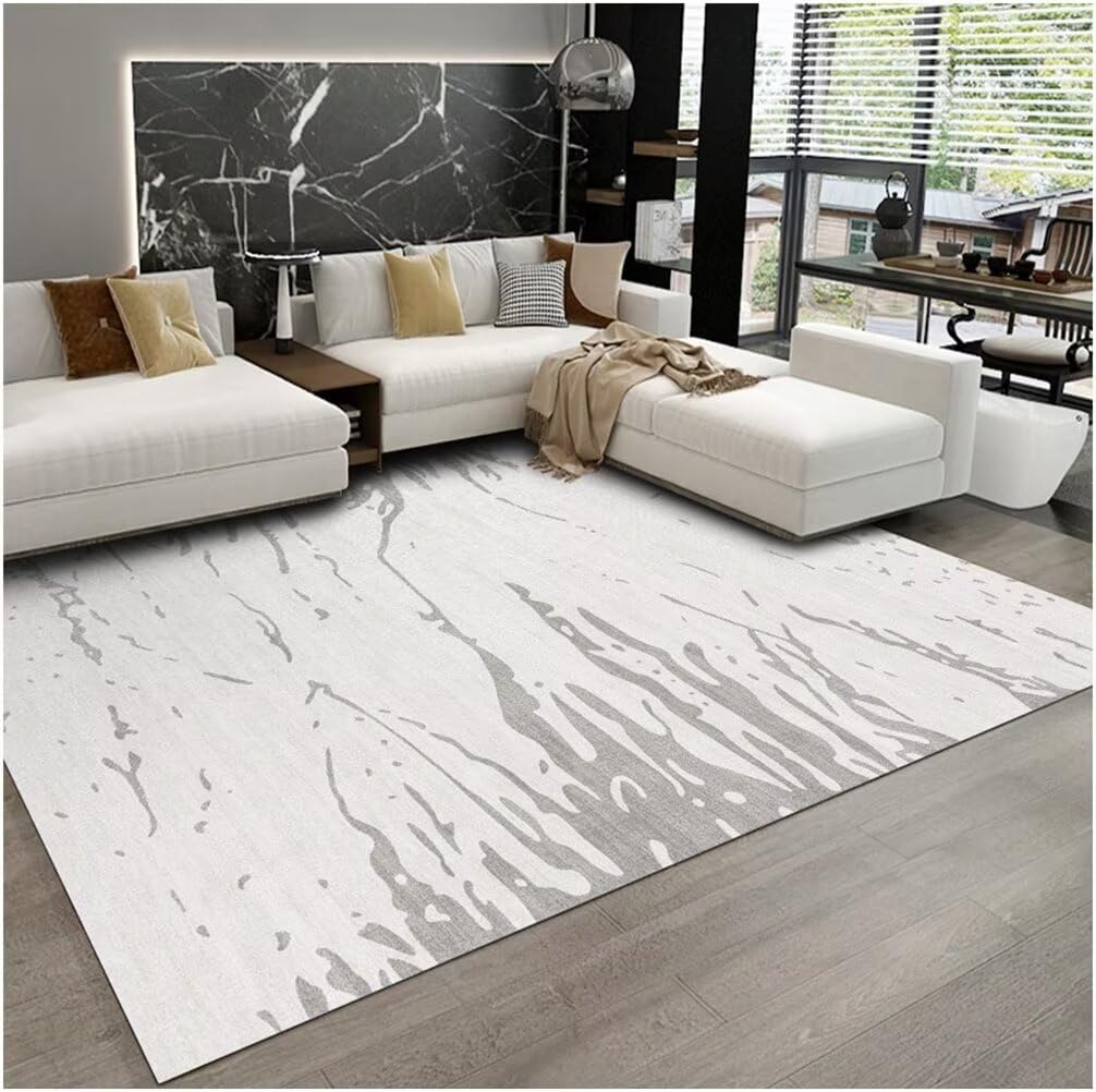 Tapis enfant garçon gris abstrait pour chambre et salle de jeux