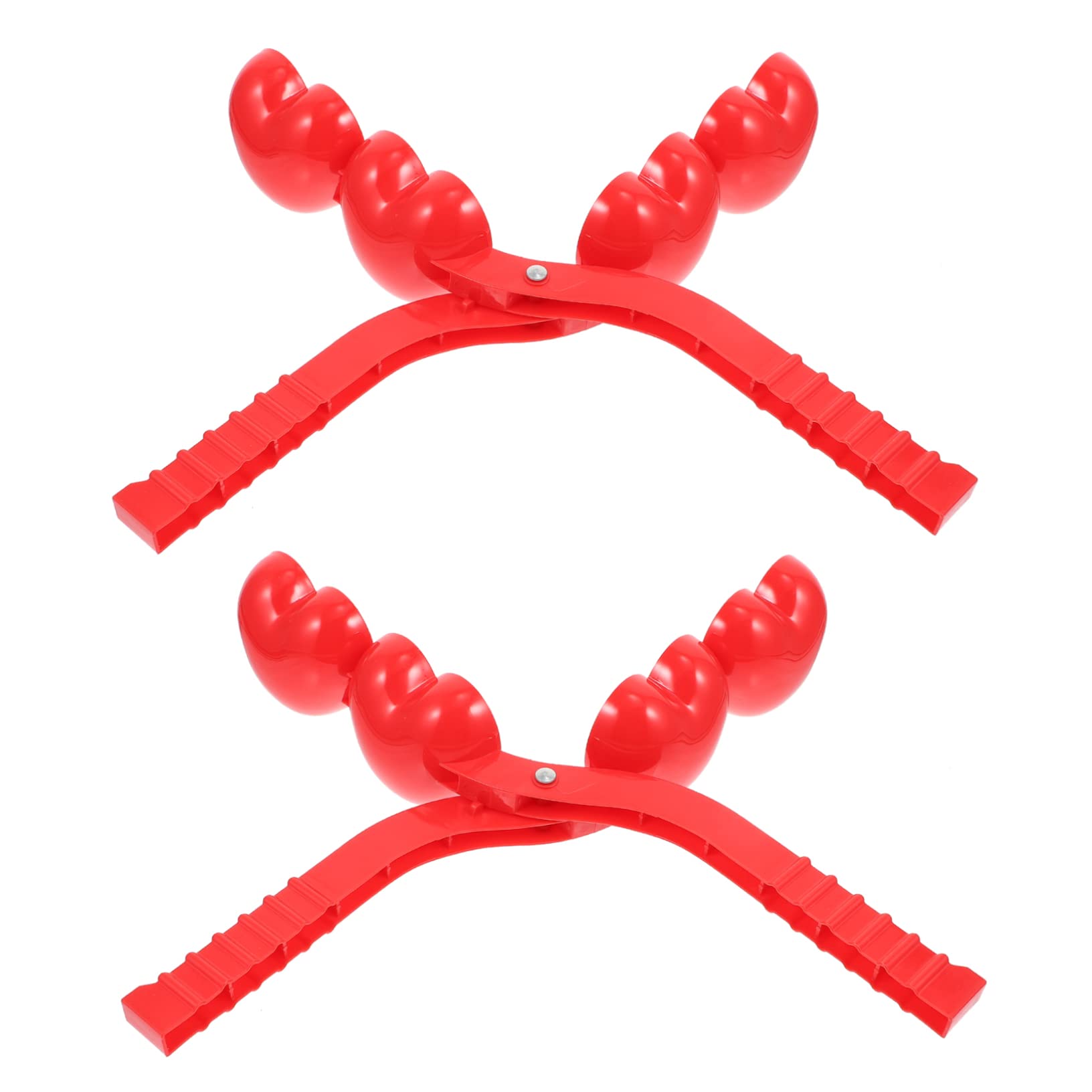 Toddmomy 2pcs Snowball Clip Sand Beach Snow Ball Toy Game Heart Snowball Maker Snowball Clamp Clip Winter Sports Equipment Snowball Making Kit Manufacturing Machine Plastic Star Style Child