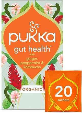 Pukka Herbs Gut Health Herbal Tea, 20 Tea Bags, everyday Gut Balance