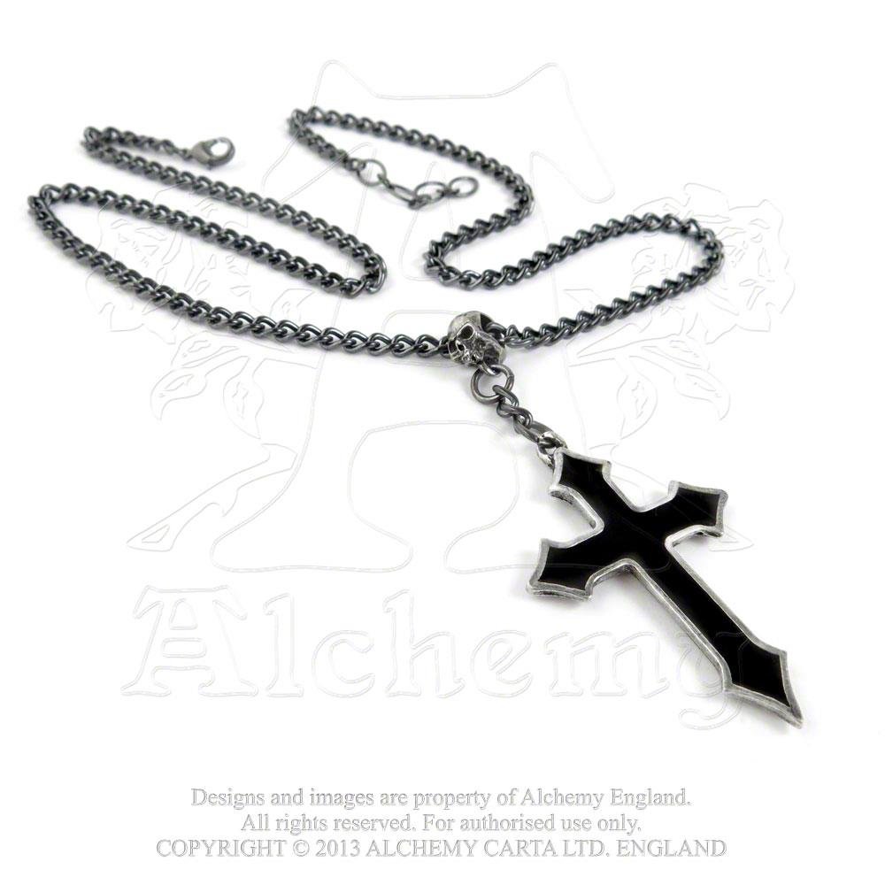 Alchemy Gothic Osbourne's Cross Uomo Collana standard peltro