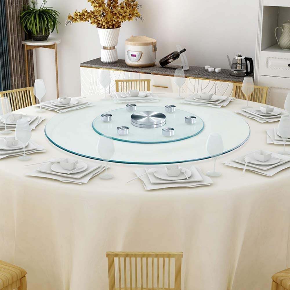 Lazy Susan en verre trempé pour vos réunions de famille et grands dîners