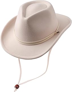 BQUBO Kids Cowboy Hat Boys Girls Western Cowboy Cowgirl Hat Unisex Classic Belt Buckle