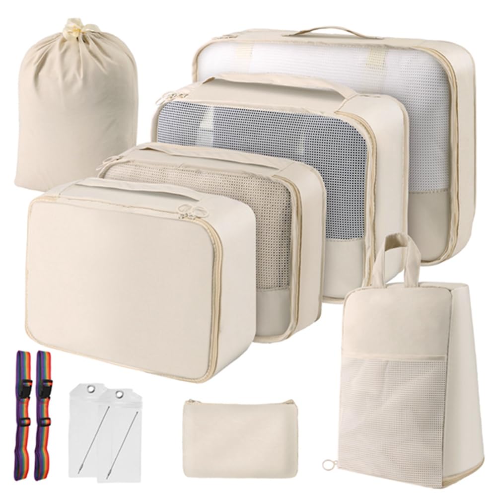 CTRLZS Packing Cubes for Travel - Luggage Organizer Bags for Family, Mesh Breathable for Suitcases