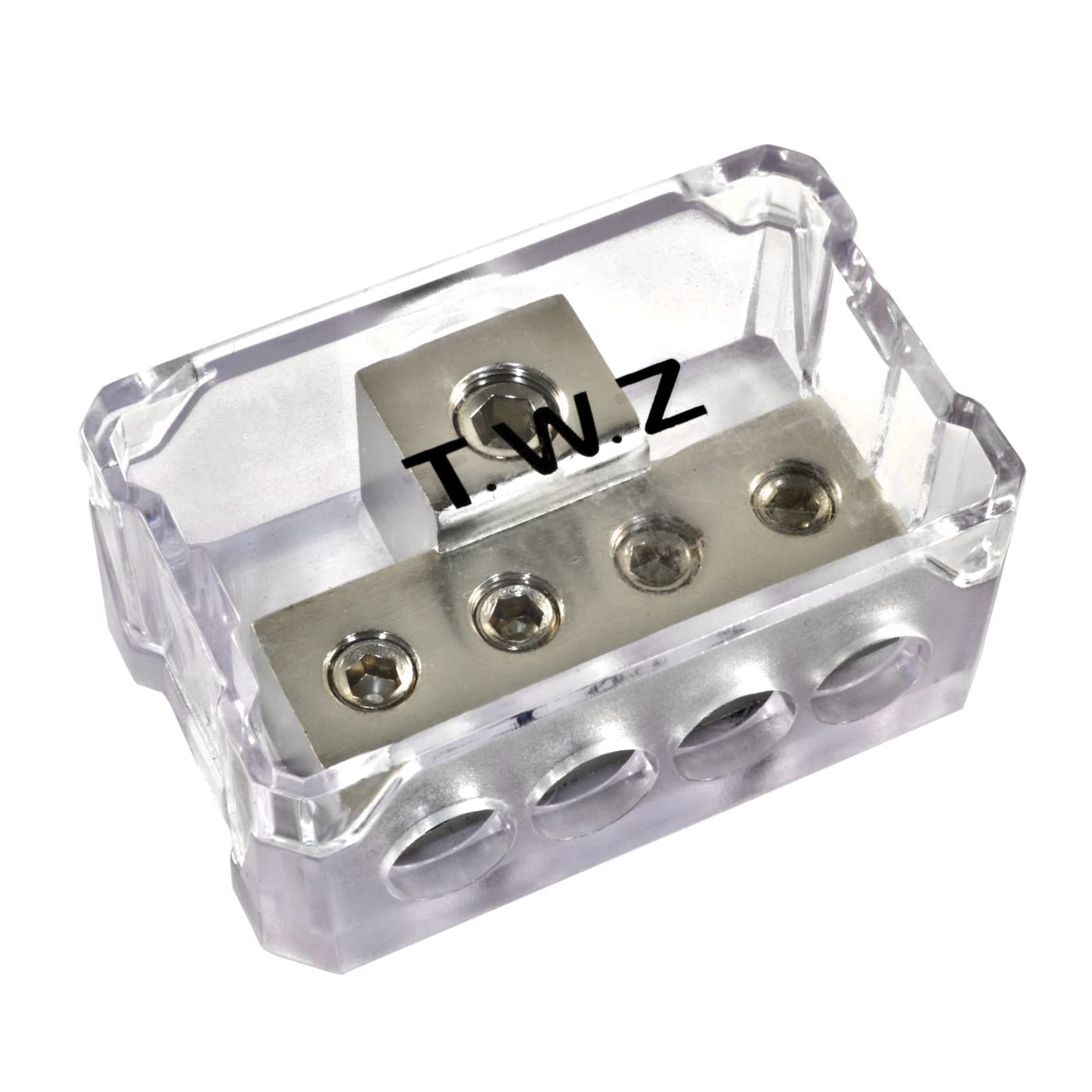 SPDP-1020 Platinum Series 1/0 Gauge Power Distribution Block – 1 Input, 2 Outputs, With Protective Cover