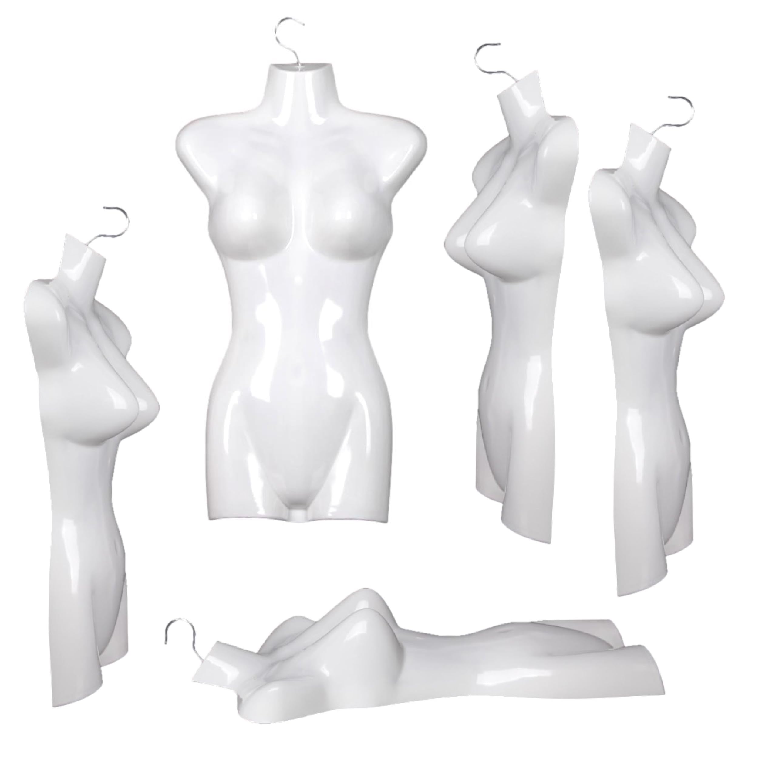 BAYL Schnederbüste 5er Set Torso Weblch, 72 Cm Damentorso Aus Kunststoff 5 Stueck