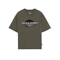 JACK & JONES Jcocondor Tee SS Crew Neck Fst, Vetiver, M