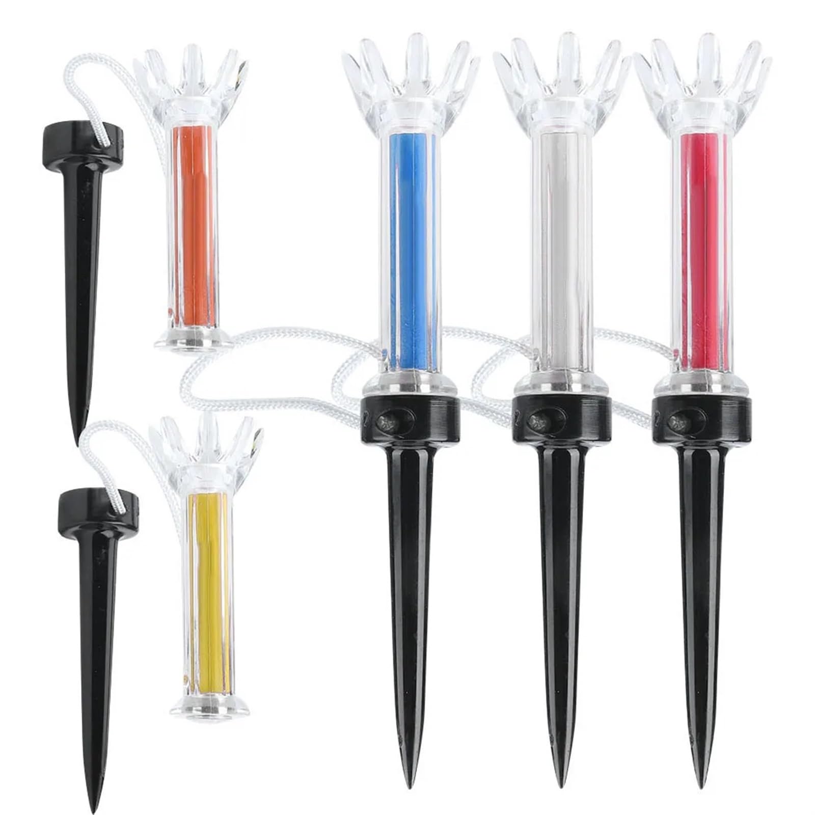 Golf Tee 79mm/90mm 5 stücke Golf Tees Kunststoff Step Down Golf Ball Tee-Halter Golf Training Praxis Tees FüR Einen Idealen Abschlag