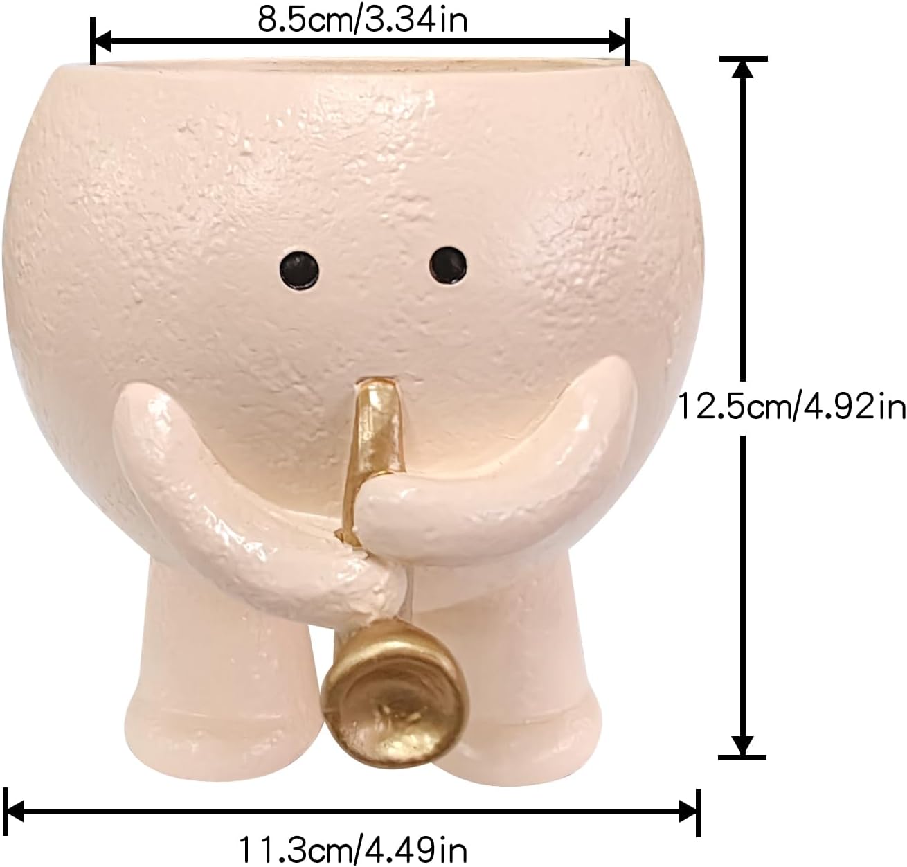 Creative Flowerpot Chair/Swing Smile Face Planter Resin Hanging Cute Head Planters Garden Decoration Creative Rocking Succulent Pot Home Garden Flower Container Study Room Decoration (Style G)