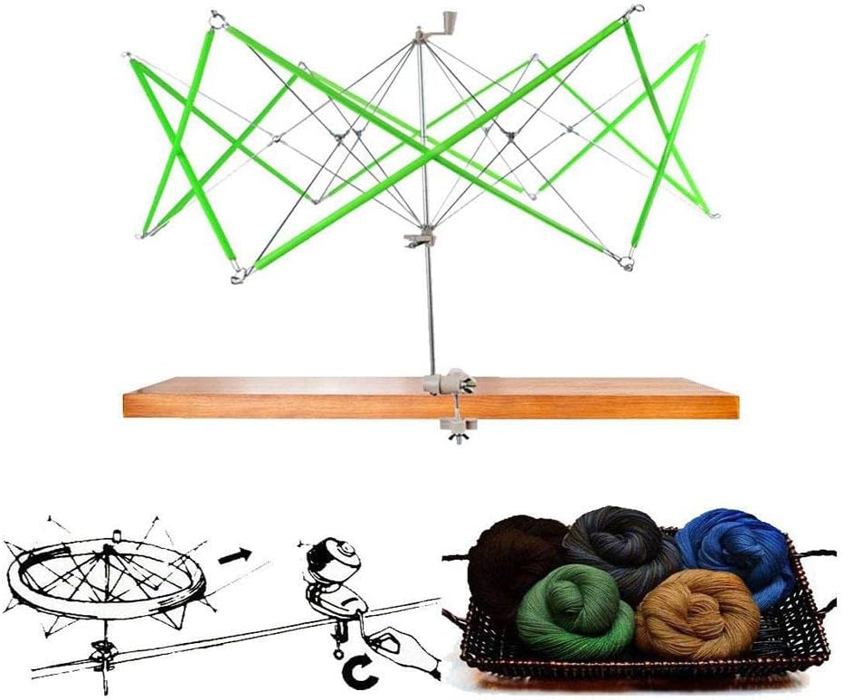 Hand Operated Umbrella Wool Yarn Winder | DIY Knitting Tool for Easy Ball Winding | Crochet Needlecraft Accessory