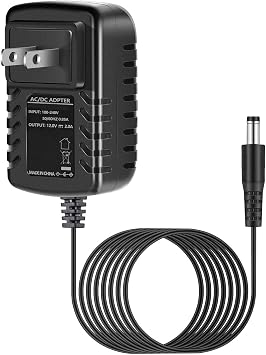 Wall AC Adapter Power Cord Compatible for RESTECK,Vellax,Medcursor,Mirakel,InvoSpa Shiatsu Back Shoulder and Neck Massager Charger Power Supply 12VOnly Fit for 12V Massager