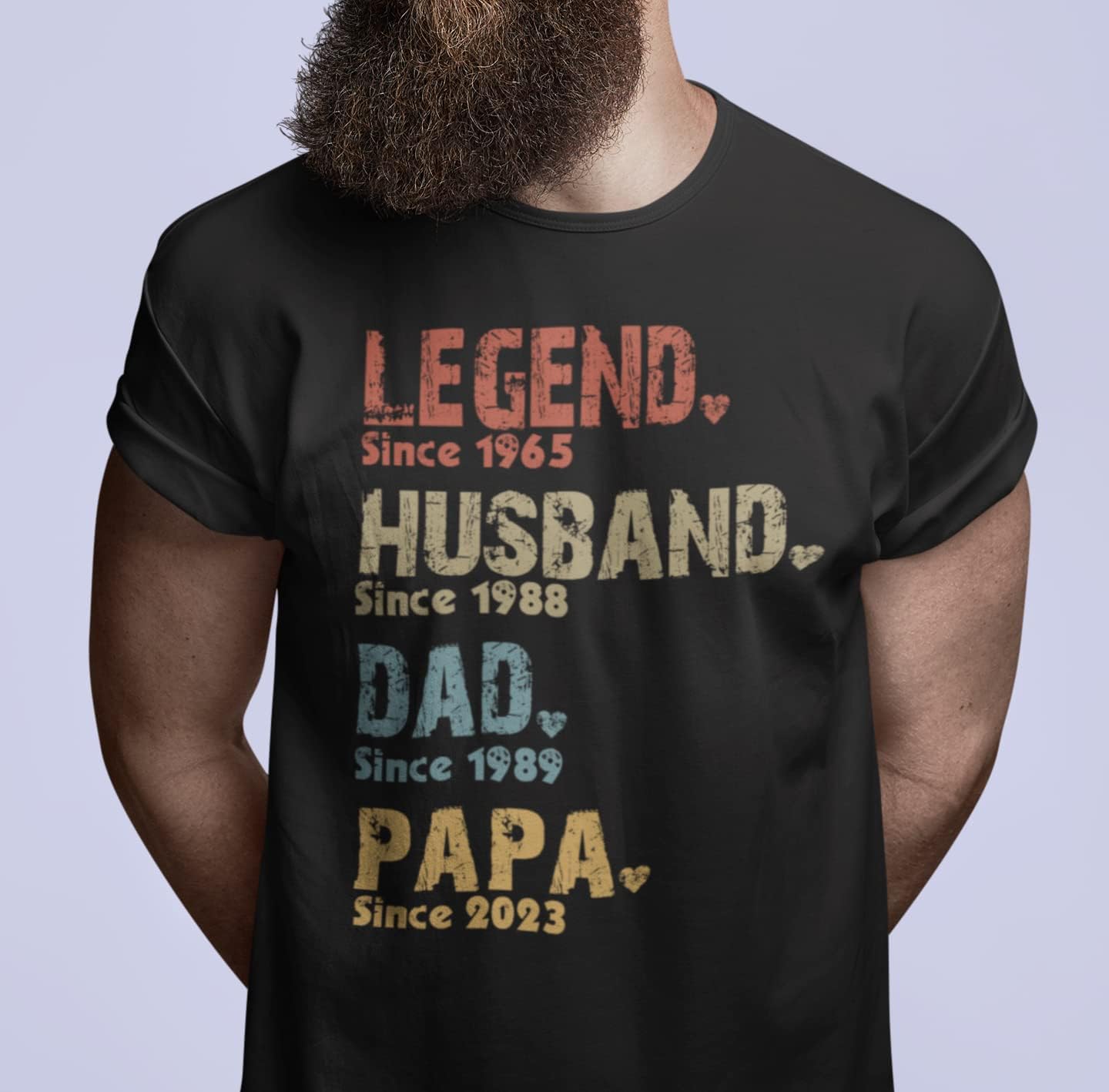 GODMERCH Custom Papa Shirt, Personalized Dad Grandpa Nickname with Kids Names Sweatshirt Hoodies, Gifts Fathers Day for Men - Image 7