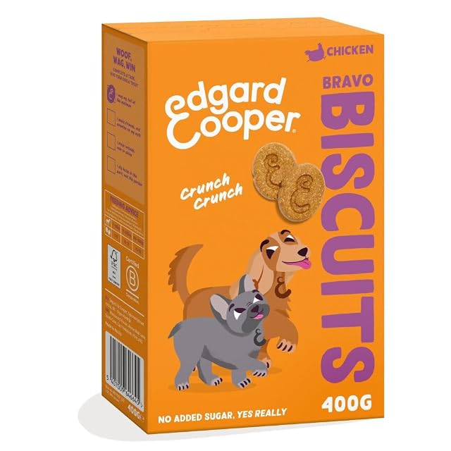 Edgard & Cooper - Snack para perros Edgard & Cooper galletas Bravo pollo 400 g