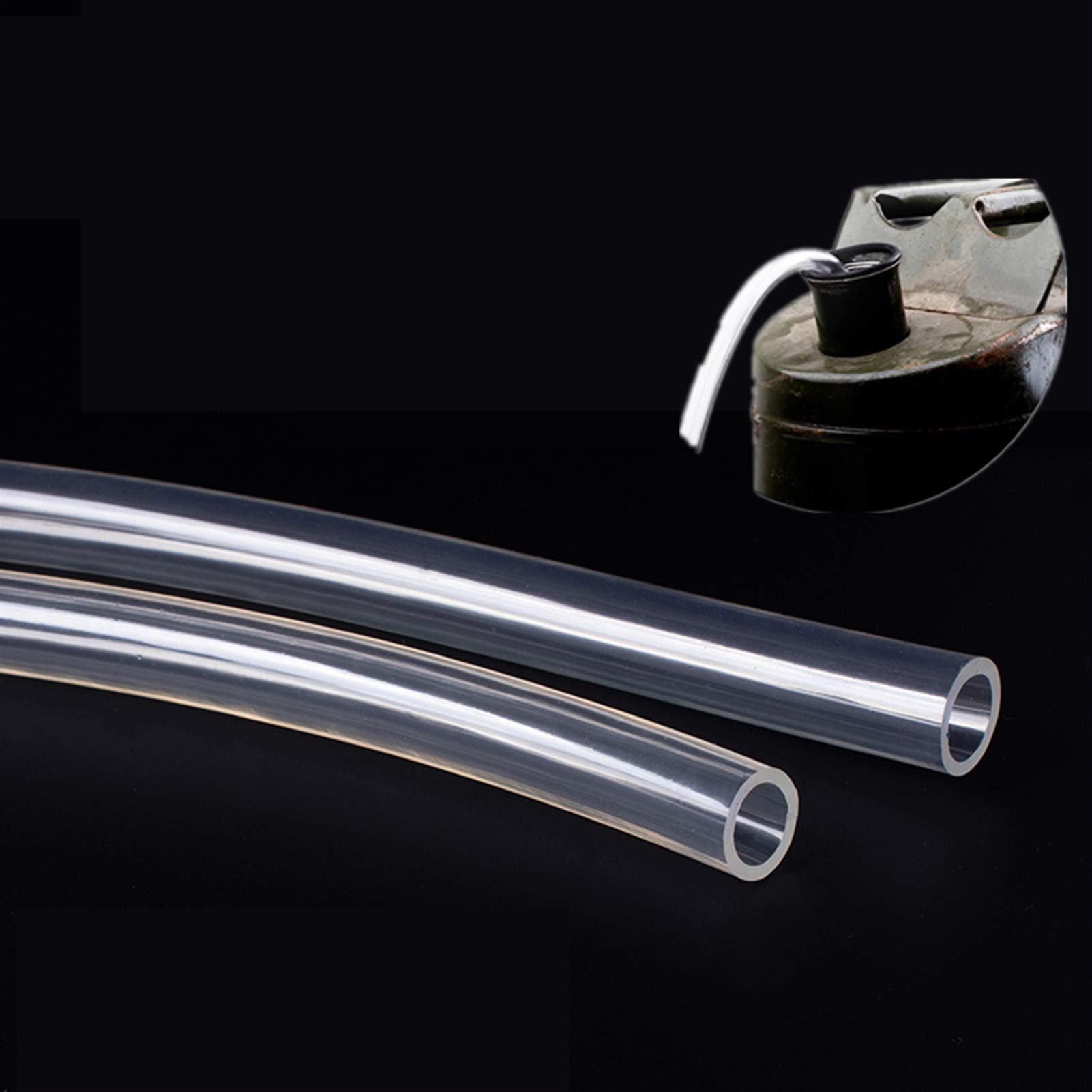 Przezroczyste węże hydrauliczne z PVC, rura pompy wodnej, średnica wewnętrzna 2-20mm, elastyczny wąż do oleju przeciw zamarzaniu(5m 4x6mm)