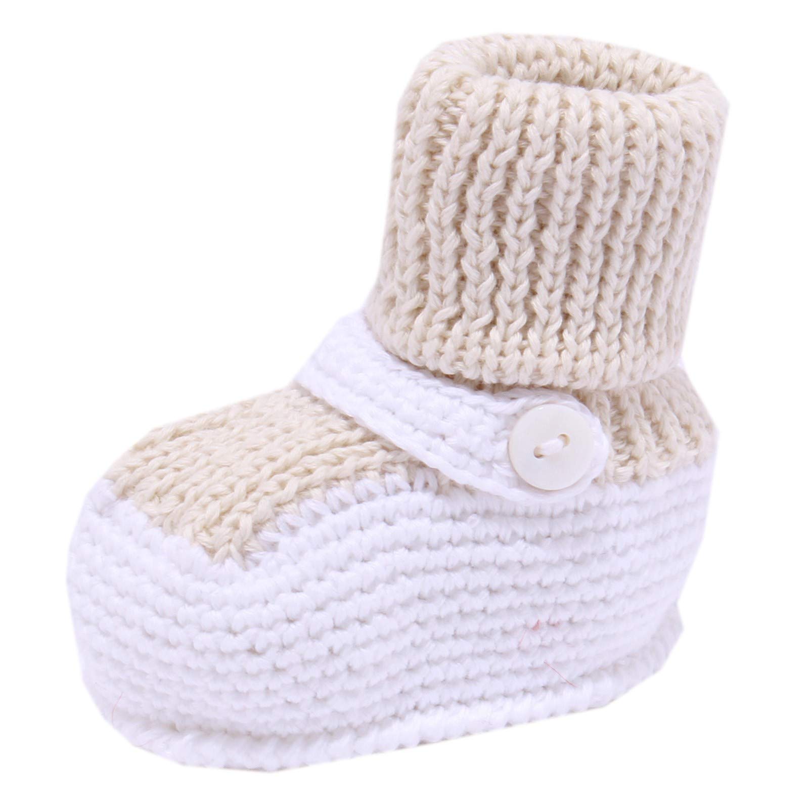 LITTLE BEAR 4108Y Scarpine Lana Wool Newborn Shoe Girl