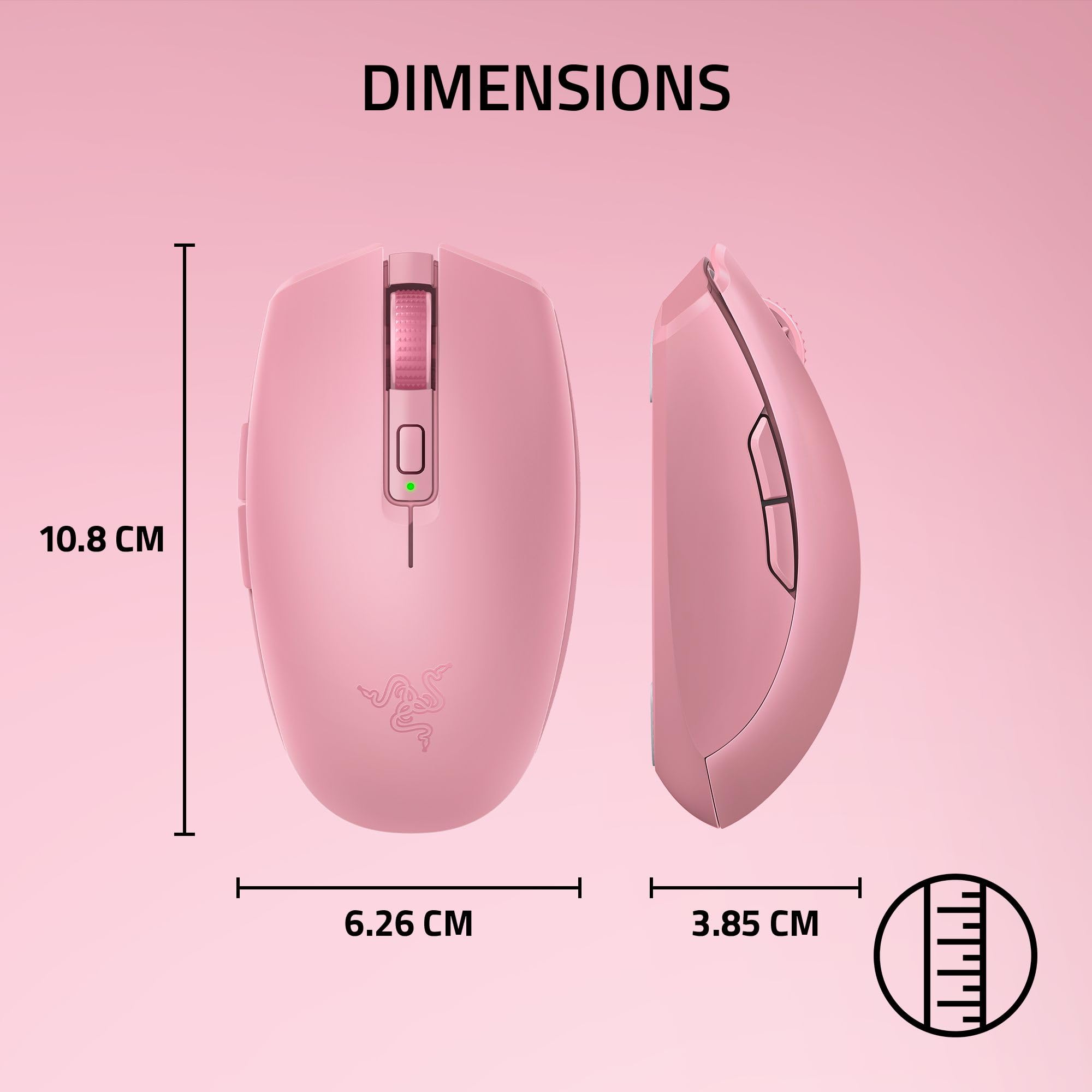 Razer Orochi V2 - Souris de Jeu sans Fil Portable - HyperSpeed et Bluetooth - Capteur Optique 18K DPI - Commutateurs de Souris de 2e génération - Poids 60g - Piles AA/AAA - PC/Mac | Quartz