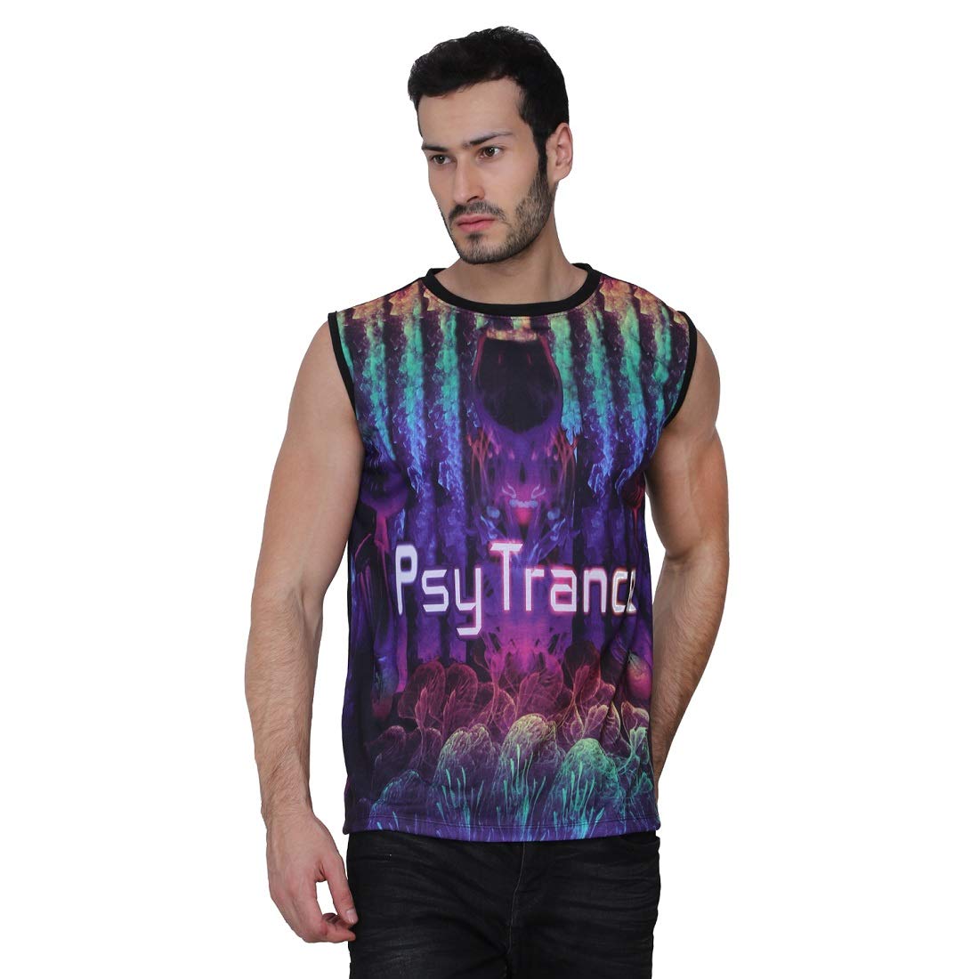Psychedelic Insane| Limited Edition Multi Color | Digital Printing | UV Glow PSY-Trance | Round Neck | Hippie Style | T-Shirt for Men & Women