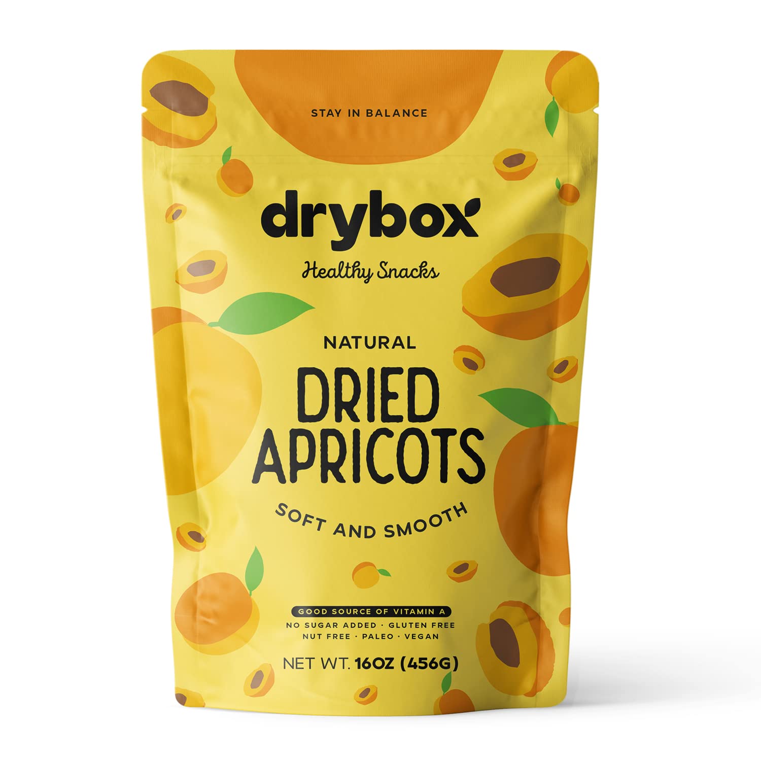 Drybox Dried Turkish Apricots No Sugar Added, Unsweetened
