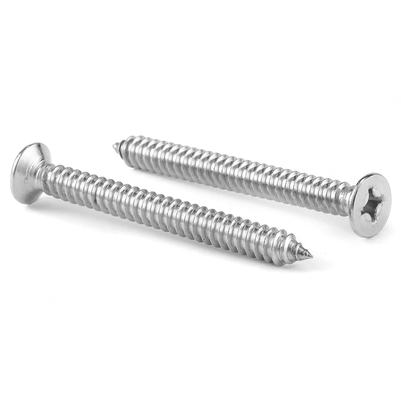 Stainless Steel Wood Screws - 100 Pack -10