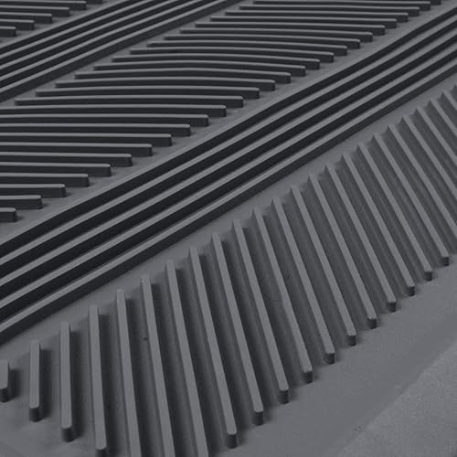 Miniatura 7 de Tapete de caucho para vehículo, tapete para área trasera, protección contra todo tipo de clima, diseño universal para camiones, automóviles, sedán,