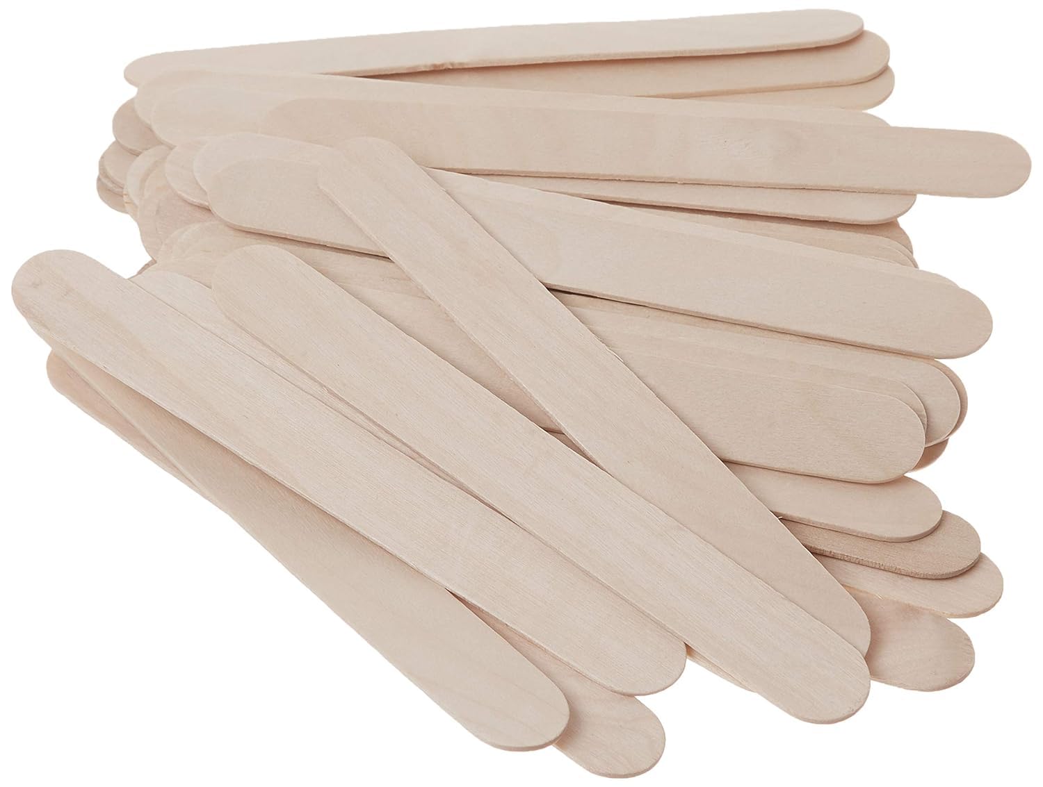 Magic Providers Hair Removal Waxing Stick | Spatula for Waxing Pack of 100 | 6 Inches Ice crème sticks | Waxing Stick wooden | Kids Craft Material