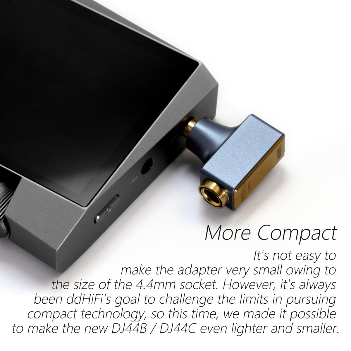 ddHiFi DD ddHiFi DJ44B - Adaptador de Audio para Auriculares (4,4 mm Hembra a 2,5 mm)