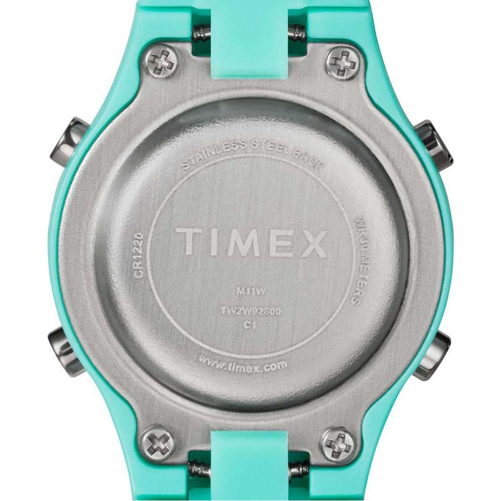 Timex Zegarek dla Dzieci Time Machines 27 mm, Niebieski Pasek Żywiczny, Tarcza Cyfrowa, Niebieska Obudowa TW2W92600