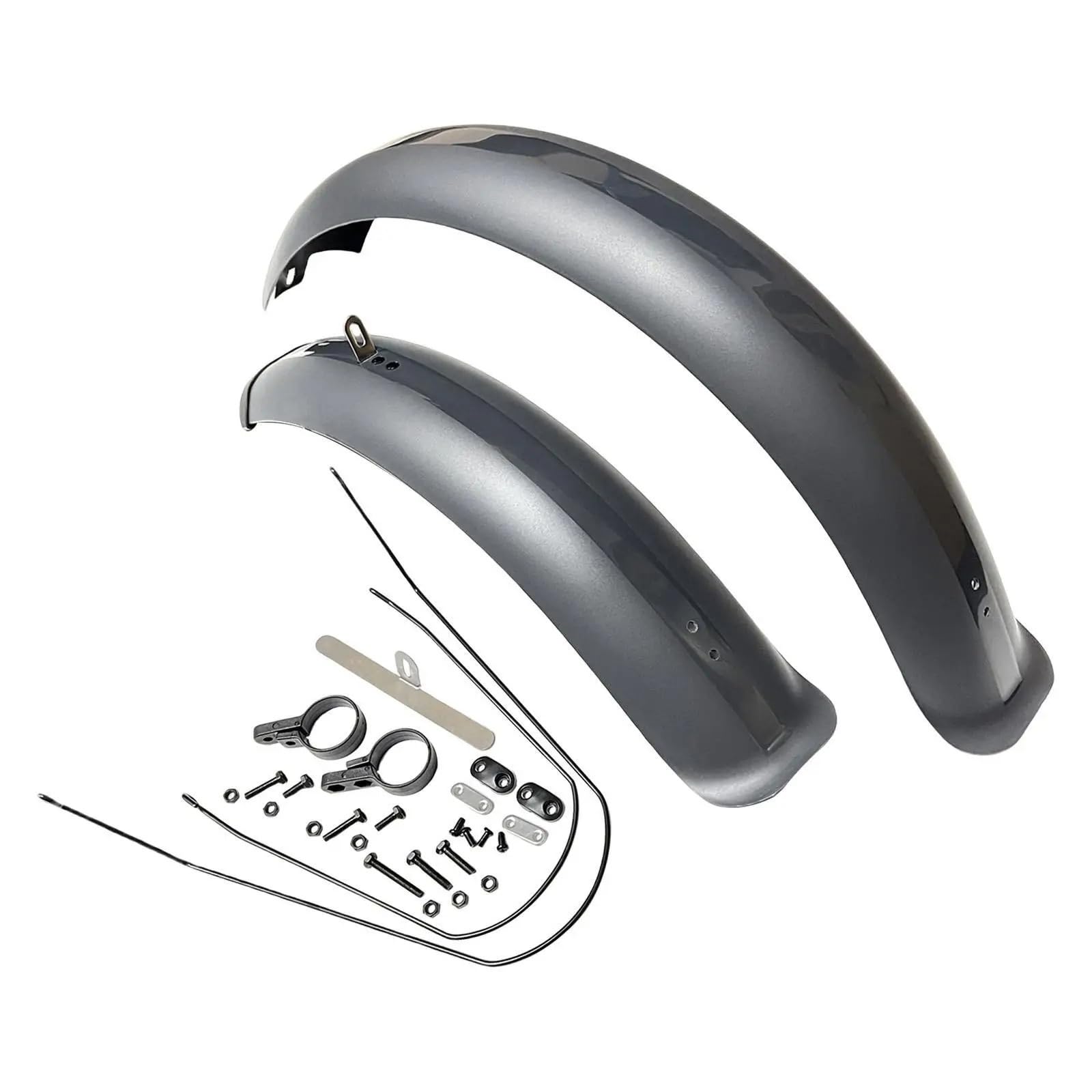 Schutzblech Mountainbike,Fahrrad Schutzblech Fahrradkotflügel Fat Tire Mud Guards Fender Set 26/20" X4.0 Kotflügel for Zusammenklappen von Schnee E-Bike Fahrrad Radteile