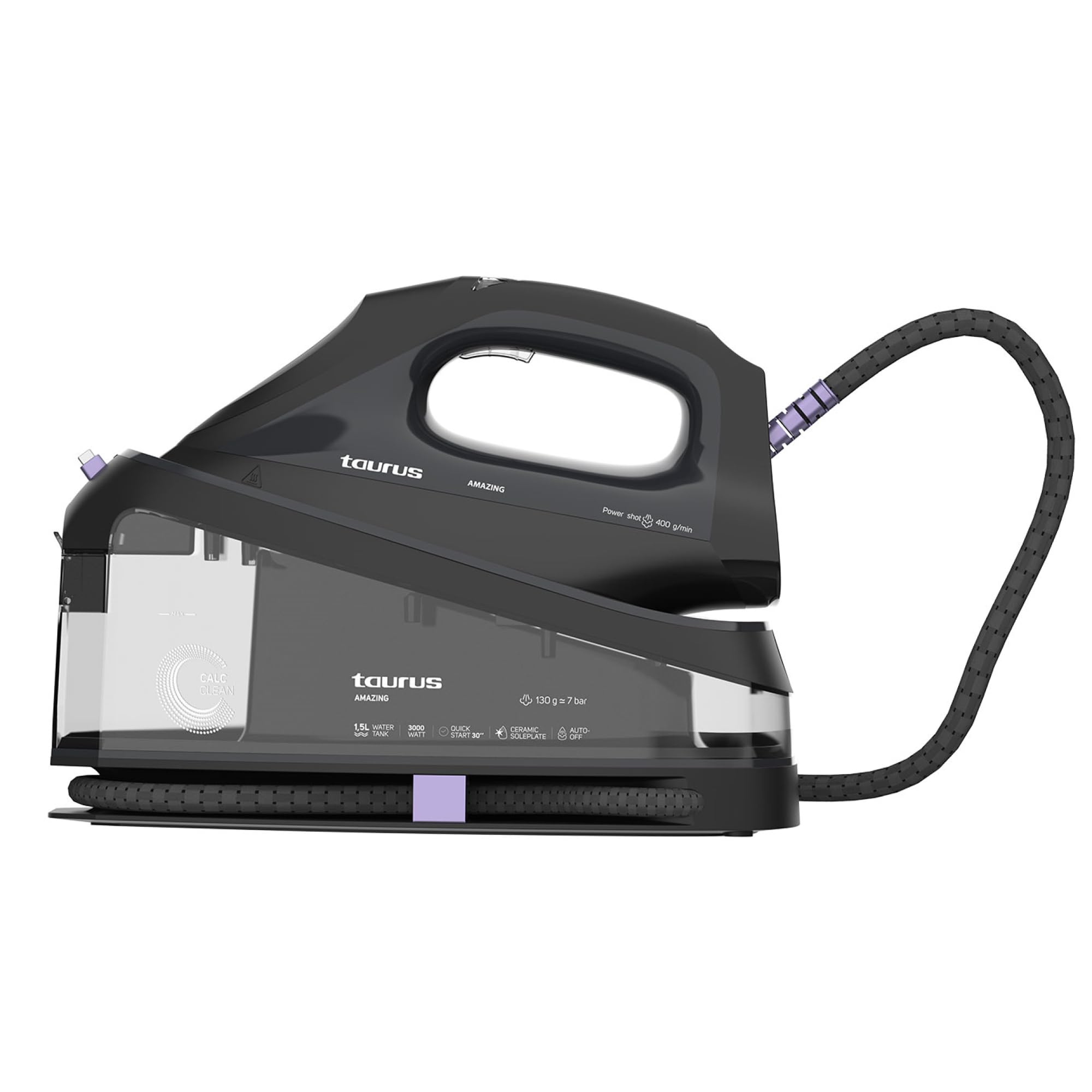 Taurus Amazing SSD3002 Ironing Center 3000w, 3000 W, Plastic, 3000W | Strike 400g