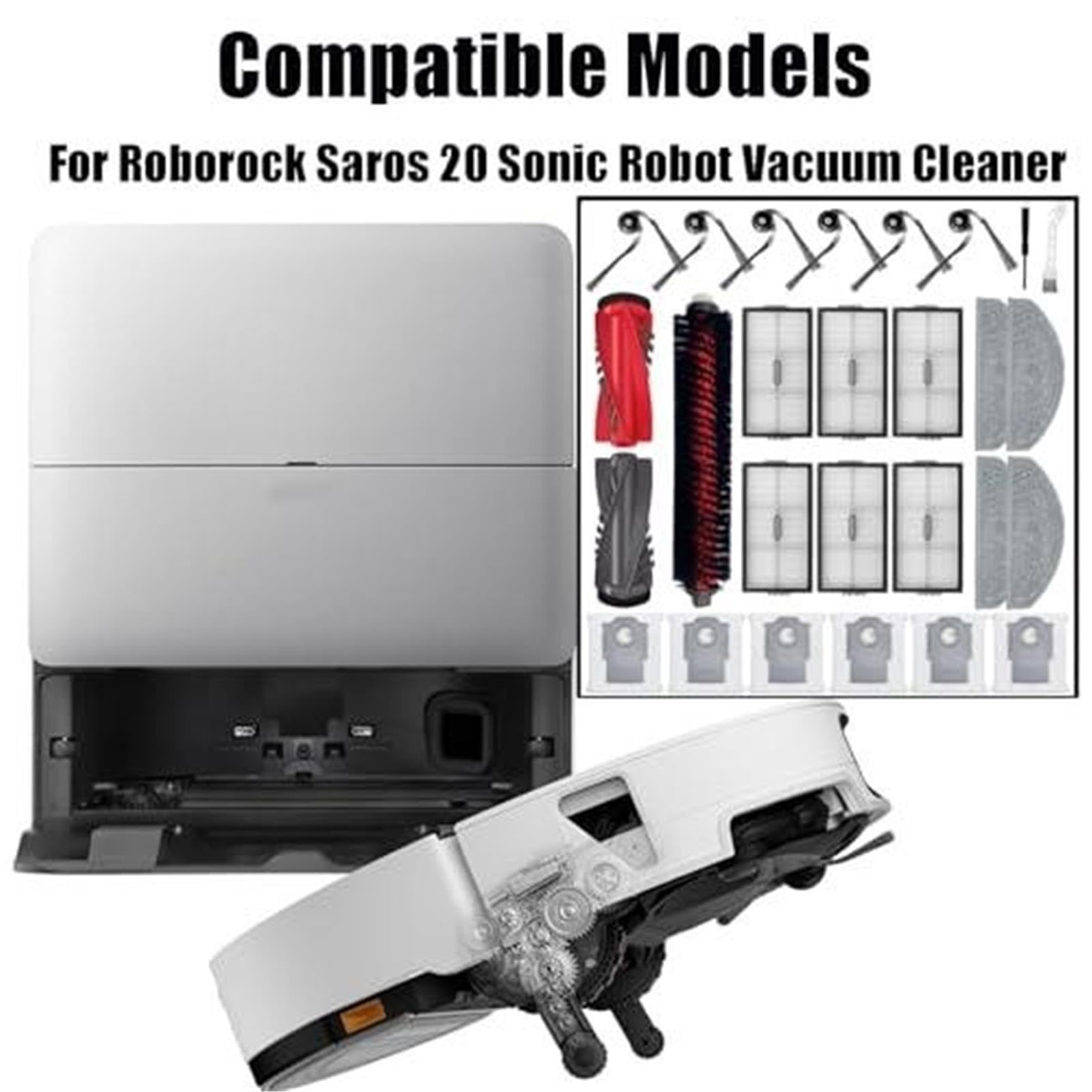 26 Piezas de Repuesto compatibles con Roborock Saros 20 Sonic
