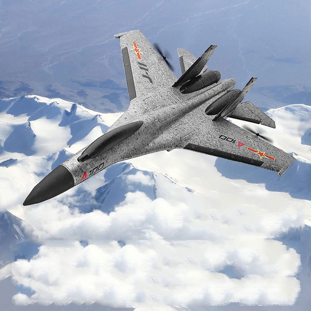Aereo RC, Aliante Telecomandato A Tre Canali Ad Ala Fissa, Modello di Aeroplano, Modello di Aeroplano Telecomandato, Alimentazione Bimotore A Spinta Posteriore, Giroscopio A 6 Assi Integrato