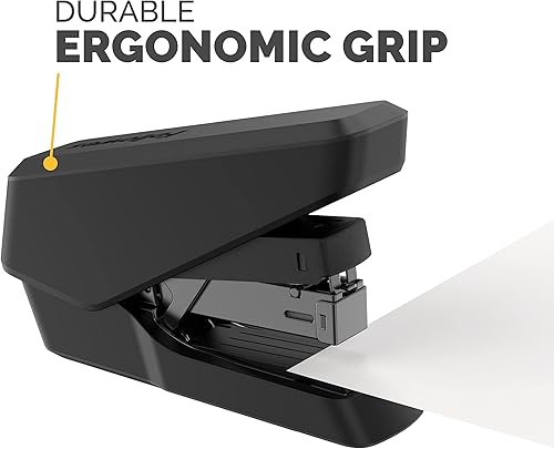 Miniatura 7 de Fellowes LX860 EasyPress Media Tira One Touch Grapadora De Escritorio, Capacidad De 40 Hojas - Negro
